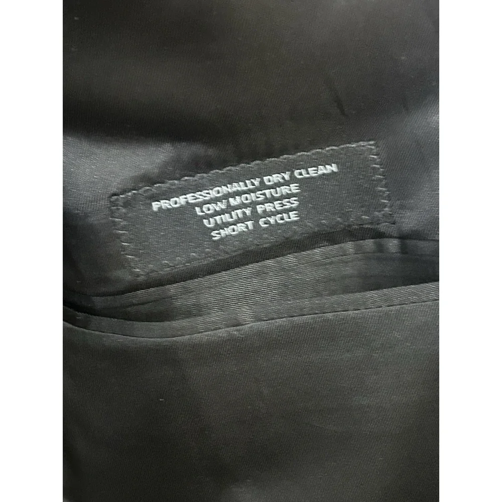Jos A Bank Black Worsted Wool Tuxedo Jacket Size 44 Xlong Formal Wedding Prom